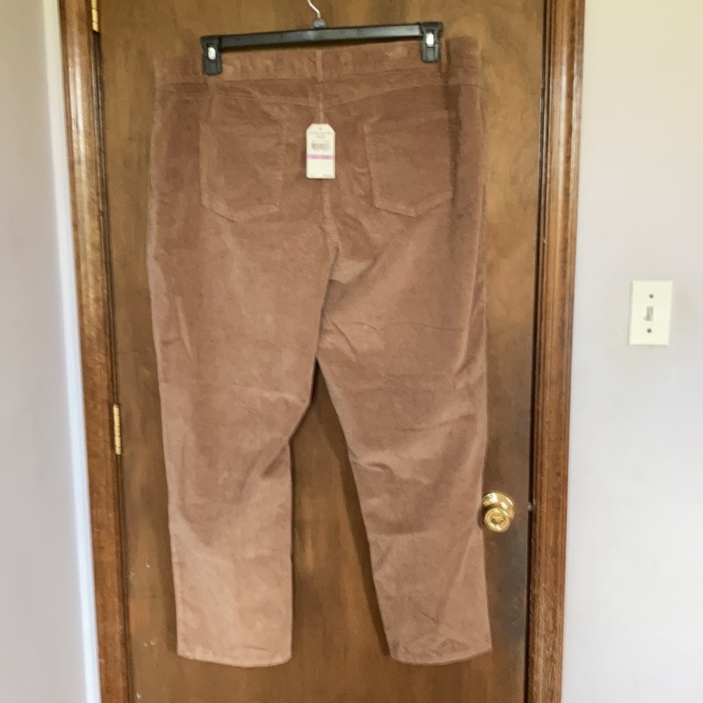 Skye’s the limit mushroom brown pant w stretch & elastic waist 24W - Picture 13 of 16